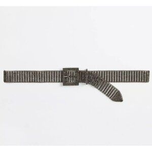 NWT Torrid 4 Hematite Rhinestone Jean Belt 4X 26